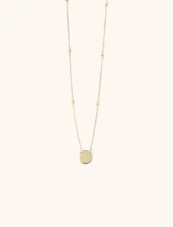 9 Karaat Ketting Clear Coin