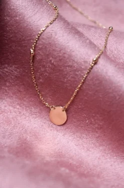 9 Karaat Ketting Clear Coin