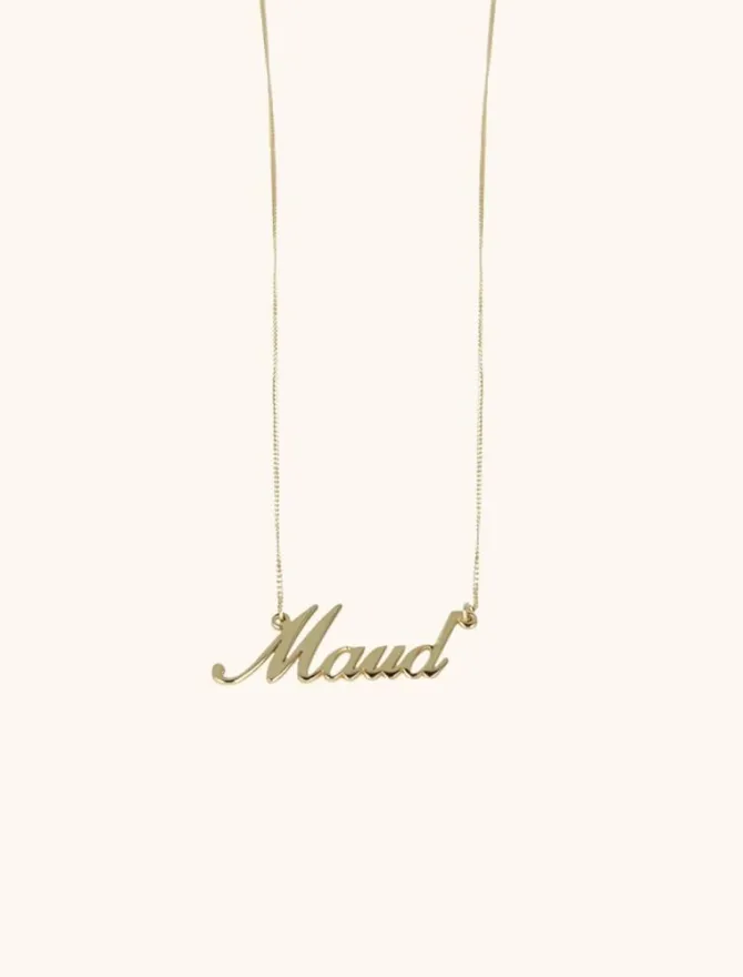 9 Karaat Vintage Naam Ketting 8 - 10 Letters