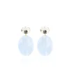 Azuur Oorbellen Celia Strass Ovaal S
