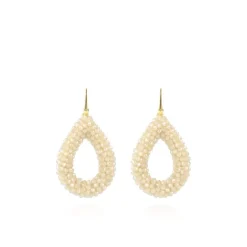Beige Oorbellen Berry Drop L