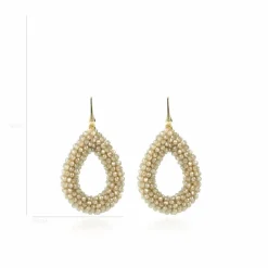 Beige Oorbellen Berry Drop L