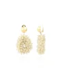 Beige Oorbellen Clip Louise Glassberry Druppel S Double Stones Tonal