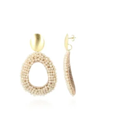 Beige Oorbellen Fee