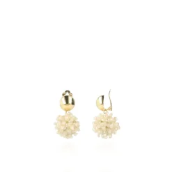 Beige Oorbellen Louise Glassberry Globe S Double Stones Tonal