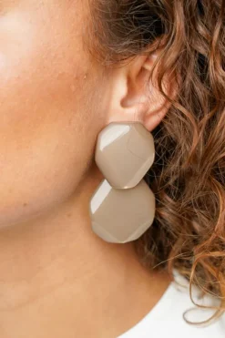 Beige Oorbellen Zola Rock Deluxe M