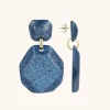 Blauwe Glitter Oorbellen Zora Double Rock Deluxe Xl