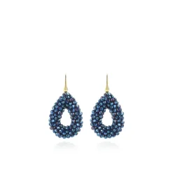 Blauwe Oorbellen Drop S Disco