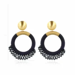Blauwe Oorbellen Elara Drops Combi L