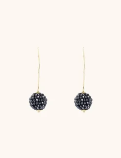 Blauwe Oorbellen Lea Metallic Glassberry Globe S