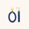 Blauwe Oorbellen Ovaal S Faye