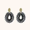 Blauwe Oorbellen Robin Silk Drop Crystal S Metallic