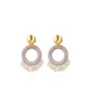 Champagne Oorbellen Elara Drops Combi S