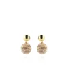 Champagne Oorbellen Lea Glassberry Soft Globe L