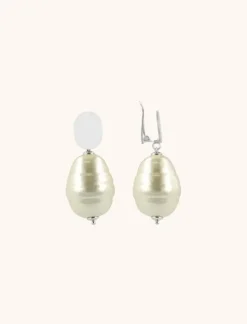 Champagne Oorbellen Parel Mother Earth L Iris