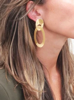 Classic Oorbellen Asymmetrisch Ovaal M