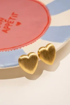 Classic Oorbellen Brushed Stud Hart M