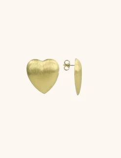 Classic Oorbellen Brushed Stud Hart M