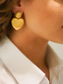 Classic Oorbellen Brushed Hart M