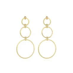 Classic Oorbellen Classic Dubbel Round Satin