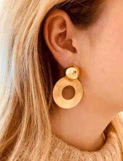 Classic Oorbellen Classic Rond Hammerd Thick