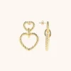 Classic Oorbellen Hart Twist Pendant M