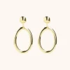 Classic Oorbellen Hoop Ovaal M