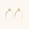 Classic Oorbellen Ovaal Flat