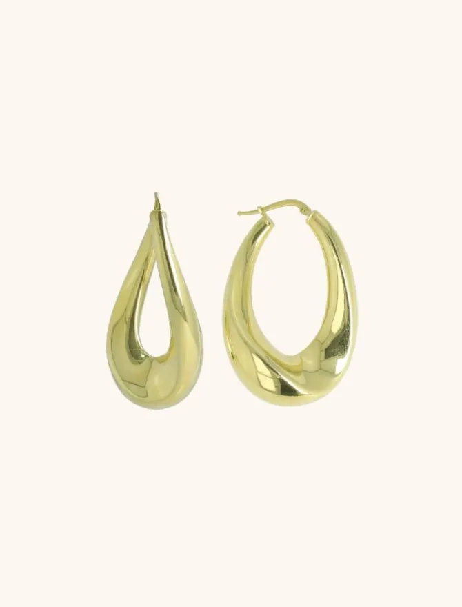 Classic Oorbellen Ovaal Twist Creool Deluxe M