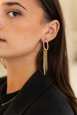 Classic Oorbellen Tube Chain