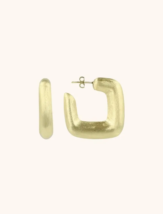 Classic Oorbellen Vierkant Creool Deluxe M