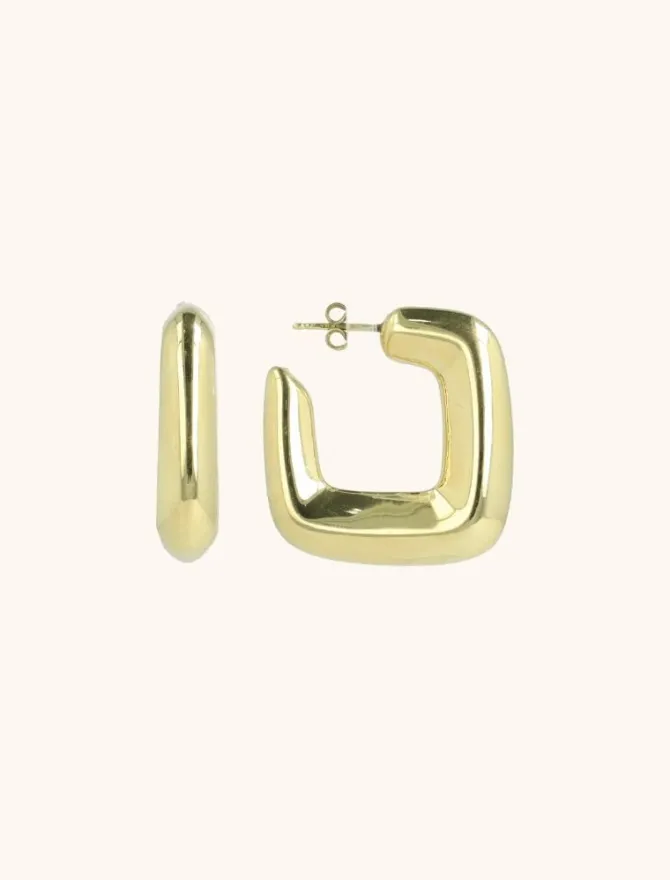 Classic Oorbellen Vierkant Creool Deluxe M