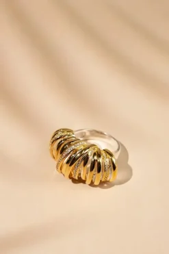Classic Ring Croissant Stones