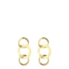 Classic Tripple Rond Open Satin Oorbellen