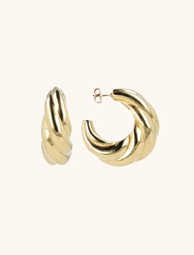 Classic Twist Creool L Oorbellen