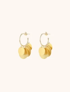 Classic Vijf Mix Ronde Pendants Oorbellen
