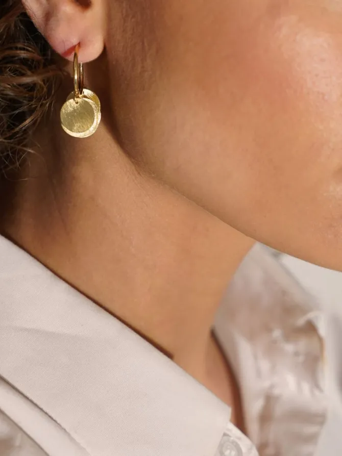 Classic Vijf Mix Ronde Pendants Oorbellen