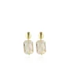 Cognac Oorbellen Rectangle M