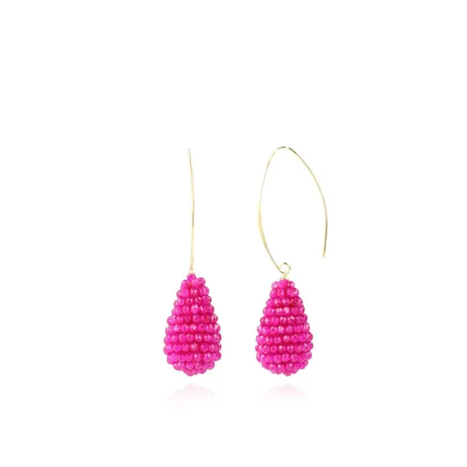 Fuchsia Oorbellen Amy Glassberry Cone S