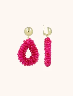 Fuchsia Oorbellen Anne Druppel S Marquis Clip