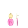 Fuchsia Oorbellen Celia Oval S