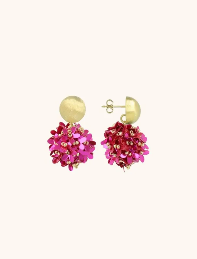Fuchsia Oorbellen Daisy Globe S Flower