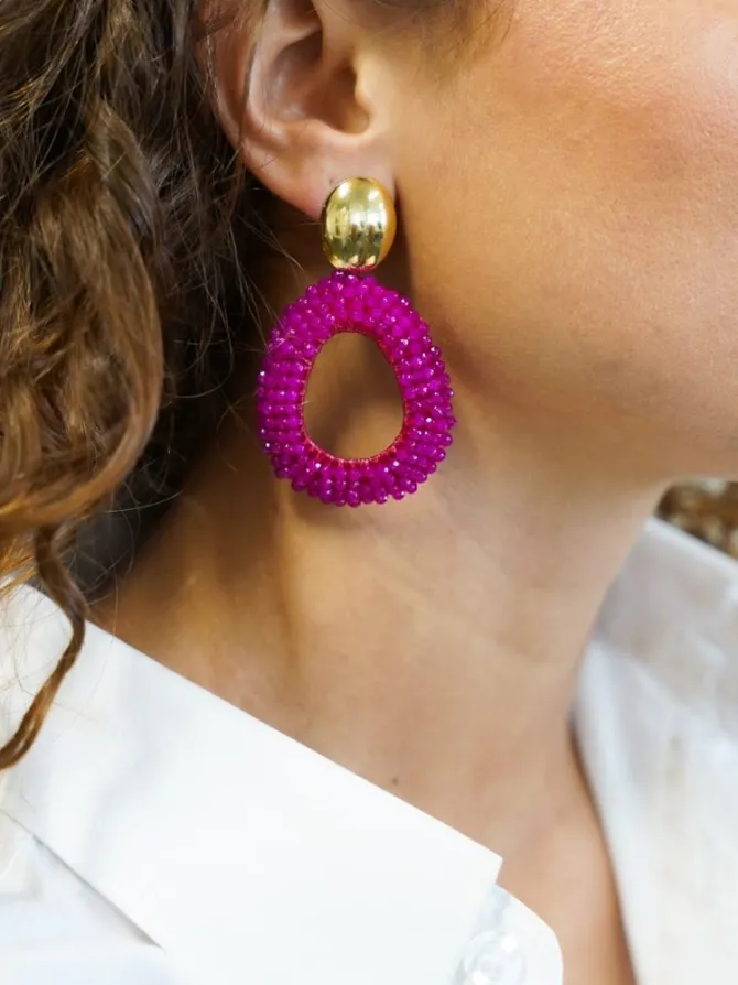 Fuchsia Oorbellen Fee