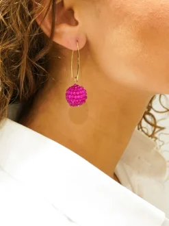 Fuchsia Oorbellen Lexi Globe S
