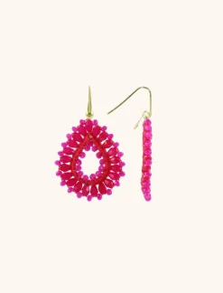 Fuchsia Oorbellen Robin Druppel S