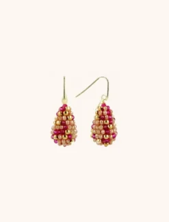 Fuchsia Tangerine Oorbellen Amy Cone Xs