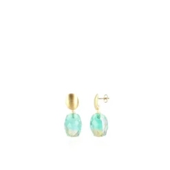 Geel Groene Oorbellen Romijn Quartz M