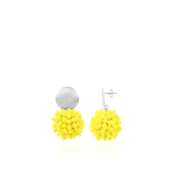 Gele Oorbellen Louise Glassberry Globe L Dubbel Tonal