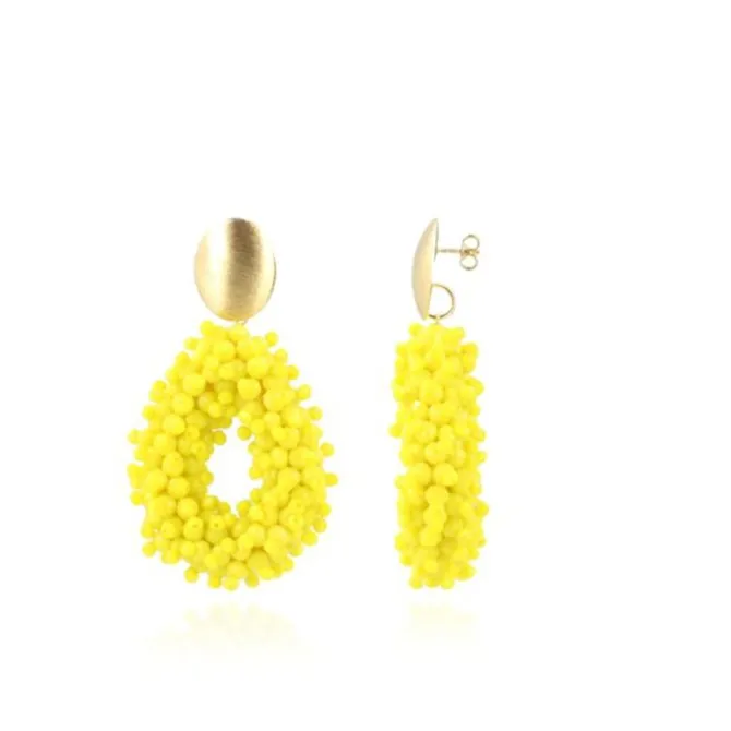 Gele Oorbellen Louise Glassberry Druppel L Dubbel Tonal