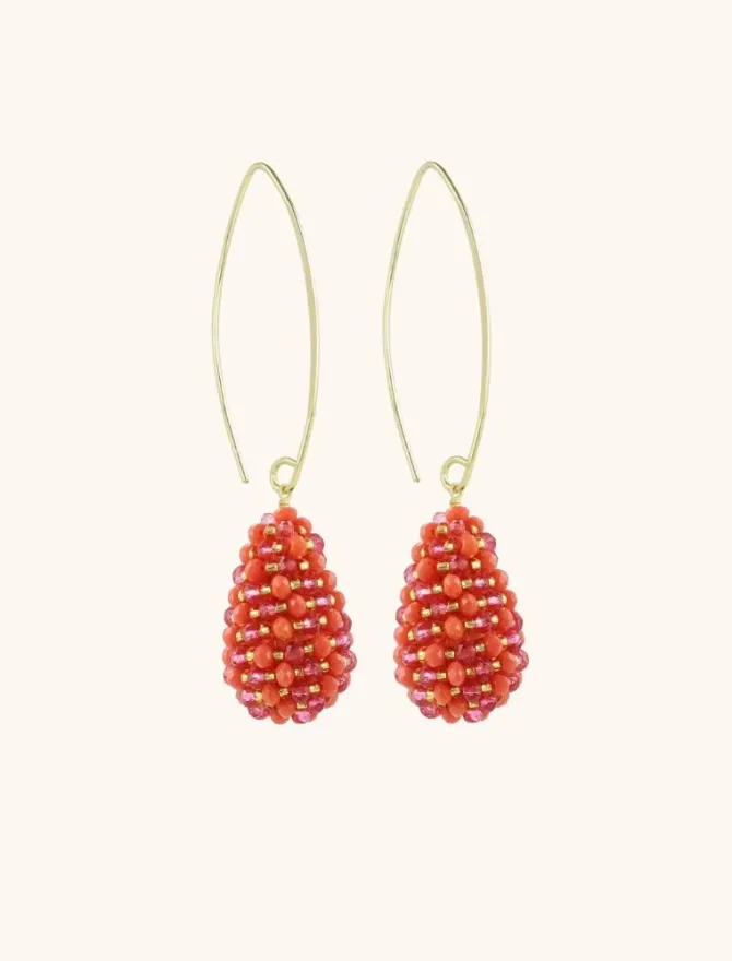 Gemixt Oranje Oorbellen Amy Cone S